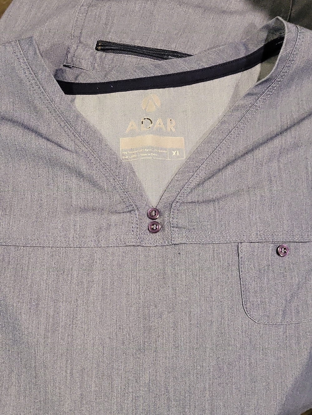 Ada Womens Heather Blue Scrub Set ADAR